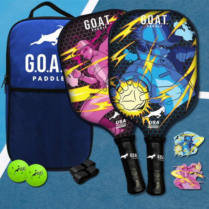G.O.A.T. Paddle Anime Otaku Pickleball Starter Set