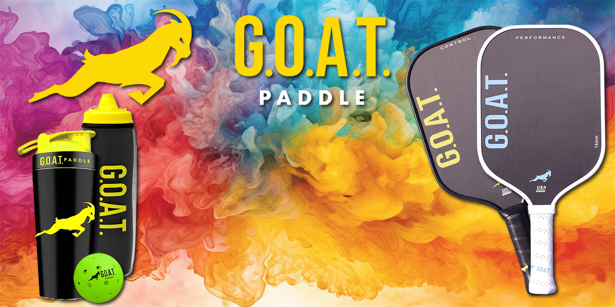 GOAT Best Pickleball Paddles, Gear, and Accessories.  Style, Function, Performance, Control, Power.  